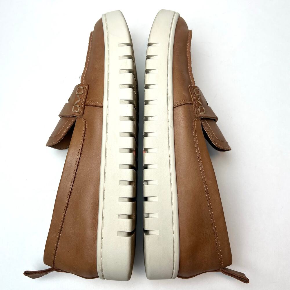 Vionic Uptown Leather Loafers Camel Comfort Travel Shoes Size 9 - Picture 7 of 9